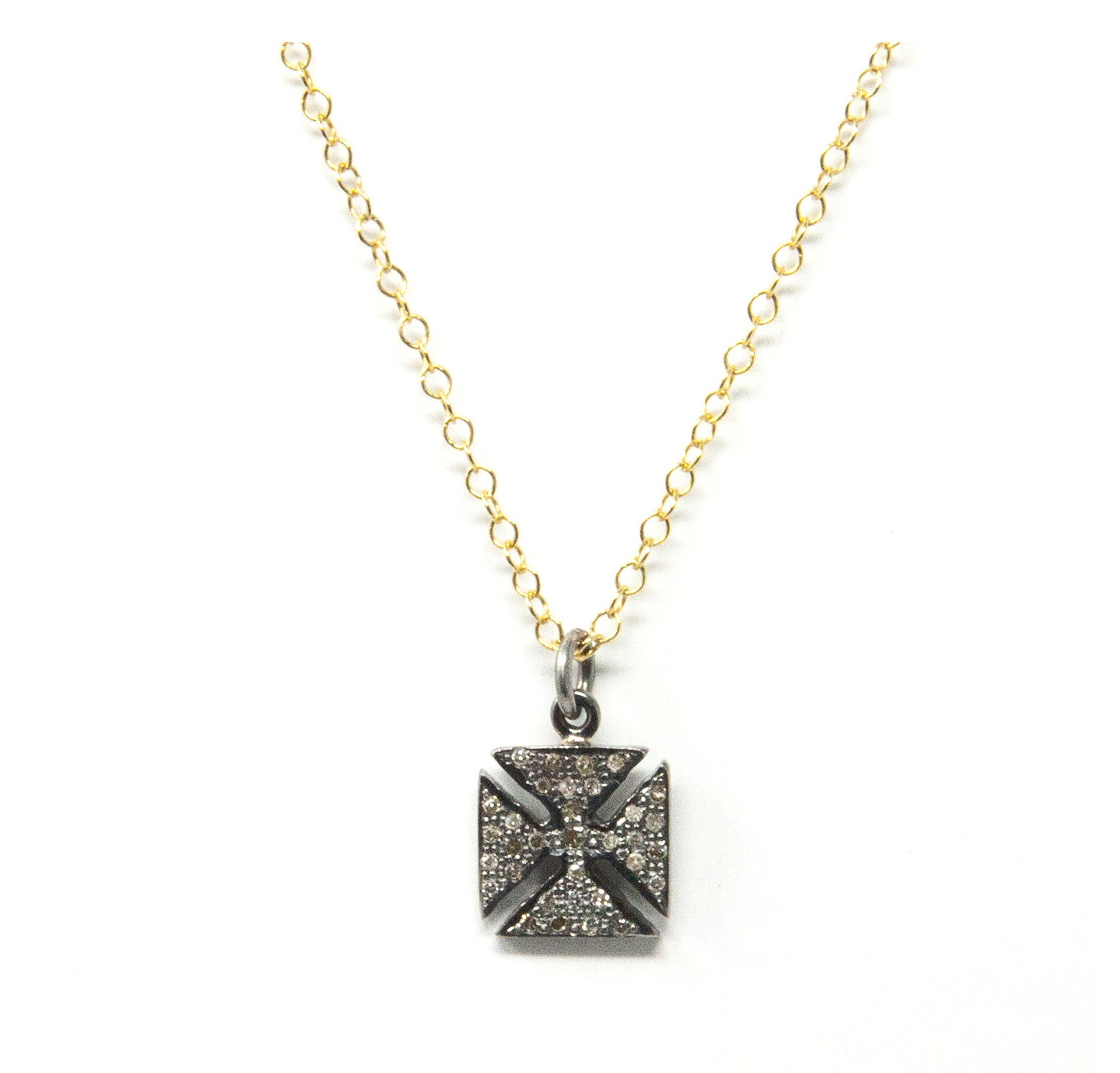 Diamond Pave Cross Necklace from Artclectic