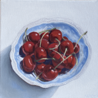 Cherries in Blue
