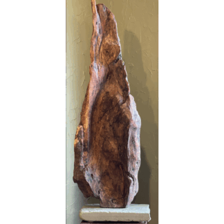 Spalted Cherry on Green Limestone Base
