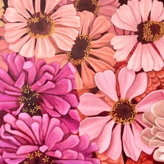 Zoomed Zinnias
